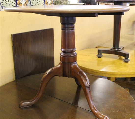 George III circular tripod table (cut down)